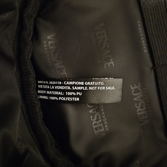 Versace Parfums Black Round Cosmetic Bag - Picture 9 of 12